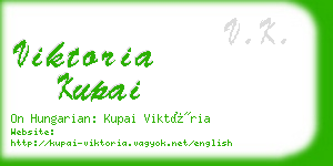 viktoria kupai business card